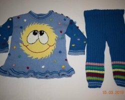 Balík zim. oblečení na holku vel. 92-98