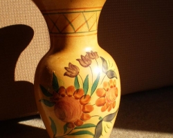 Malovaná váza keramická