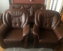Kožená sedací souprava-kvalitní