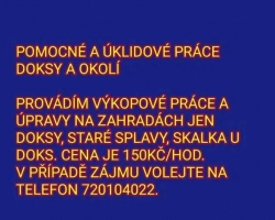 Pomocné a úklidové práce Doksy a okolí 